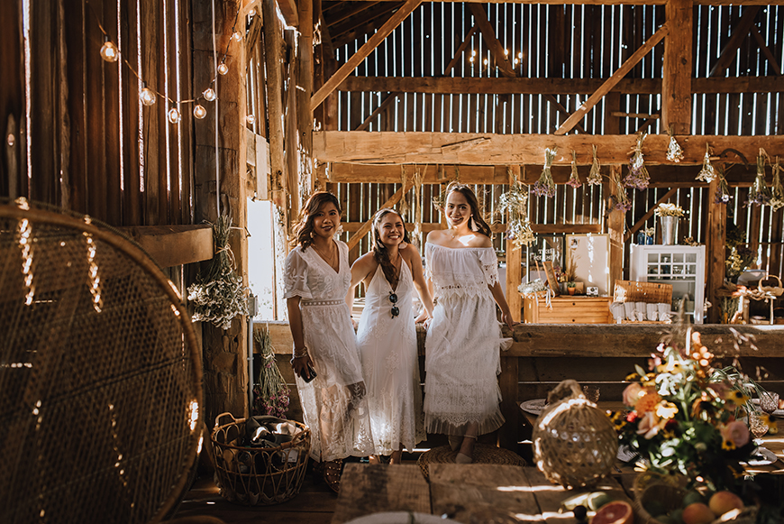 boho barn wedding