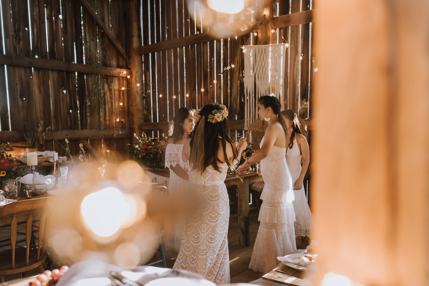 boho barn wedding