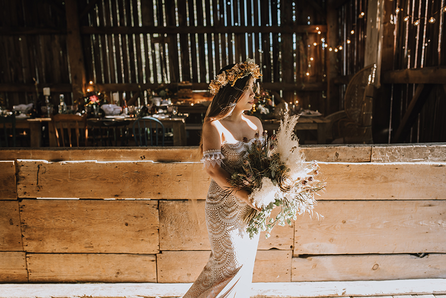 boho barn wedding