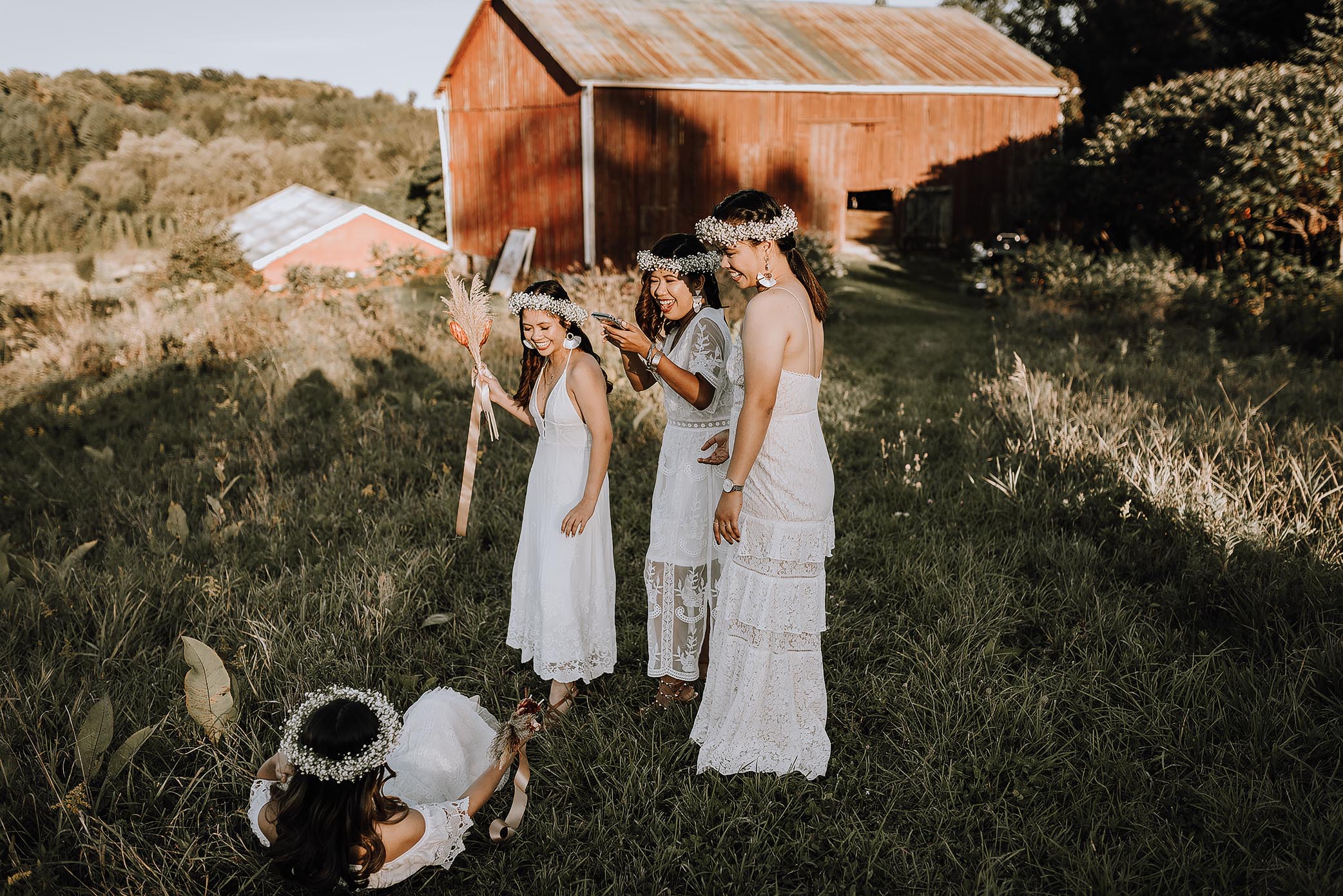 boho barn wedding