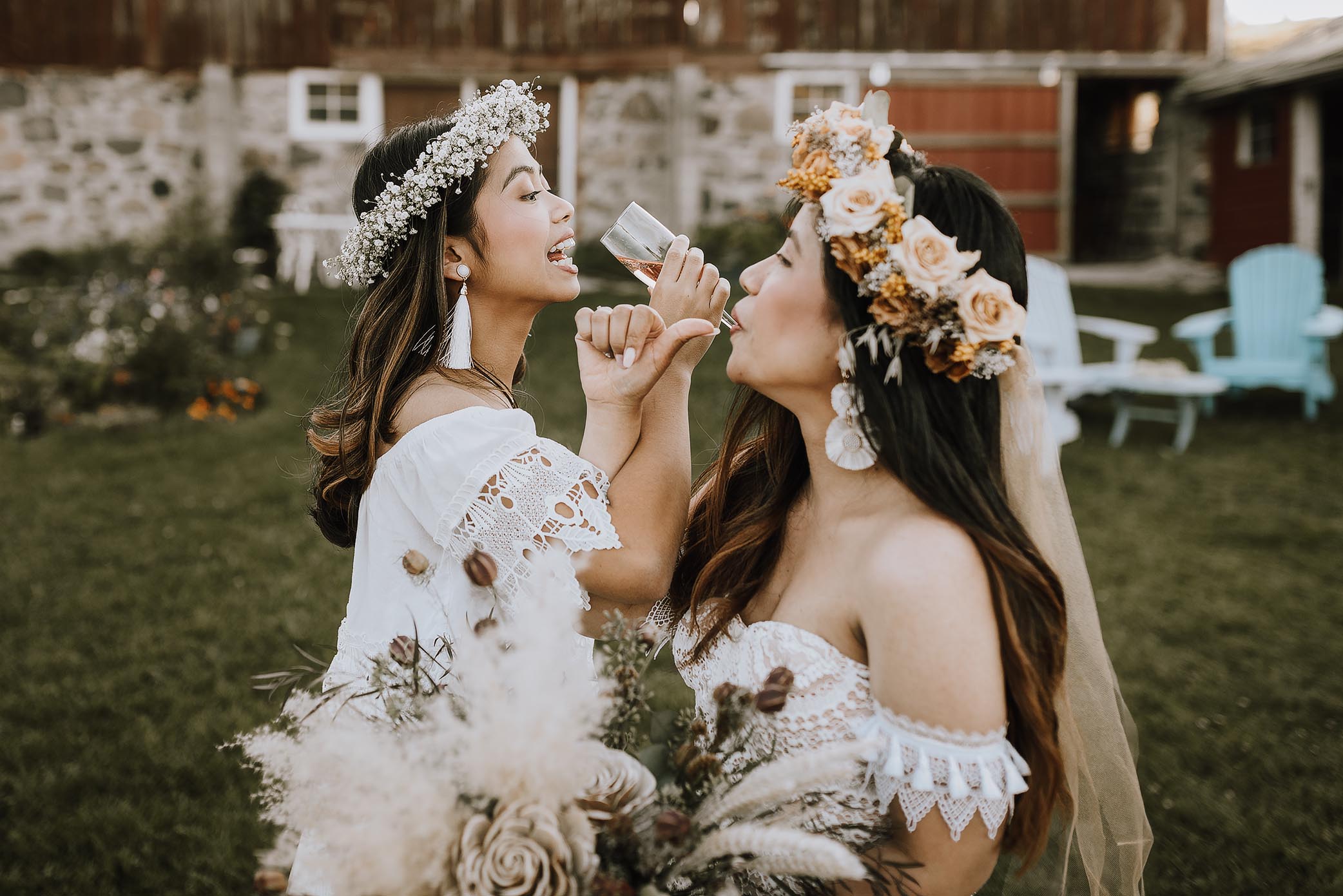 boho barn wedding