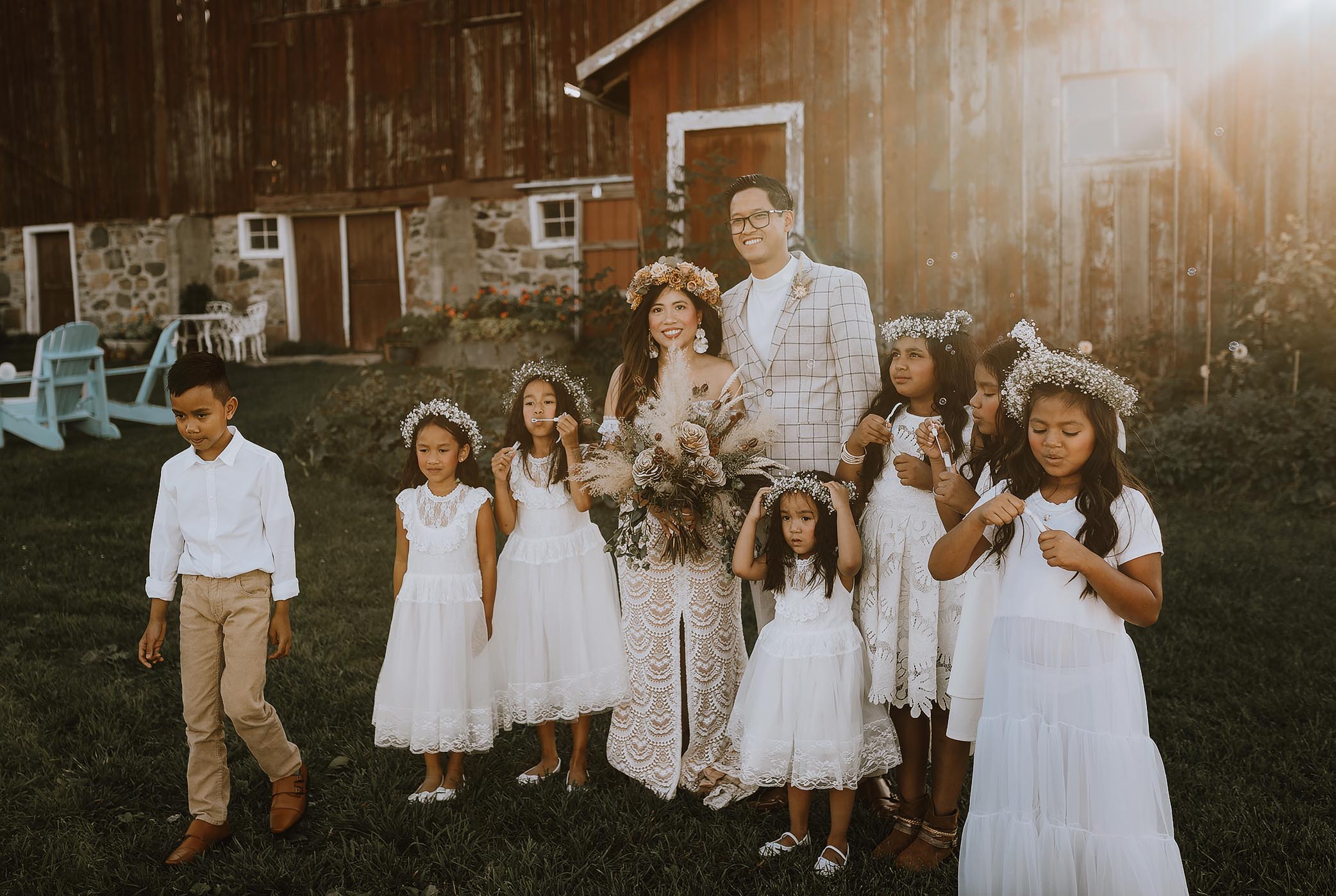 boho barn wedding