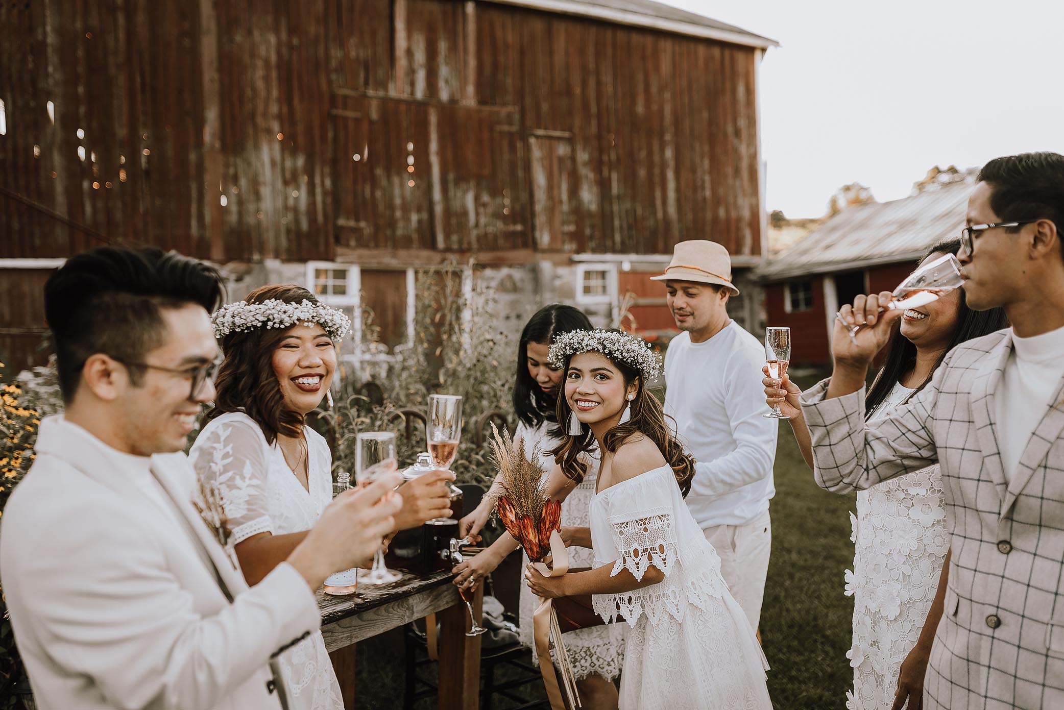 boho barn wedding