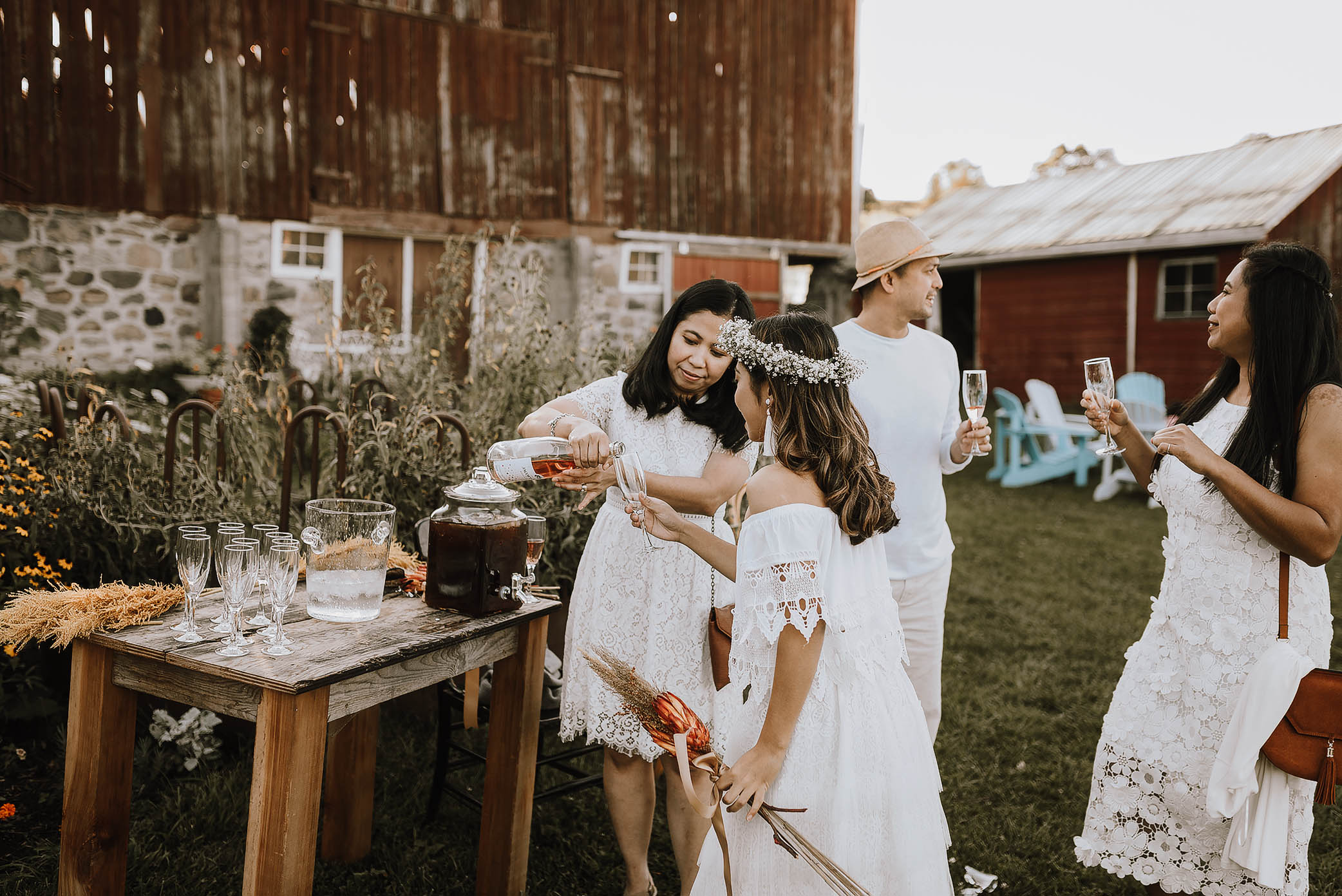 boho barn wedding