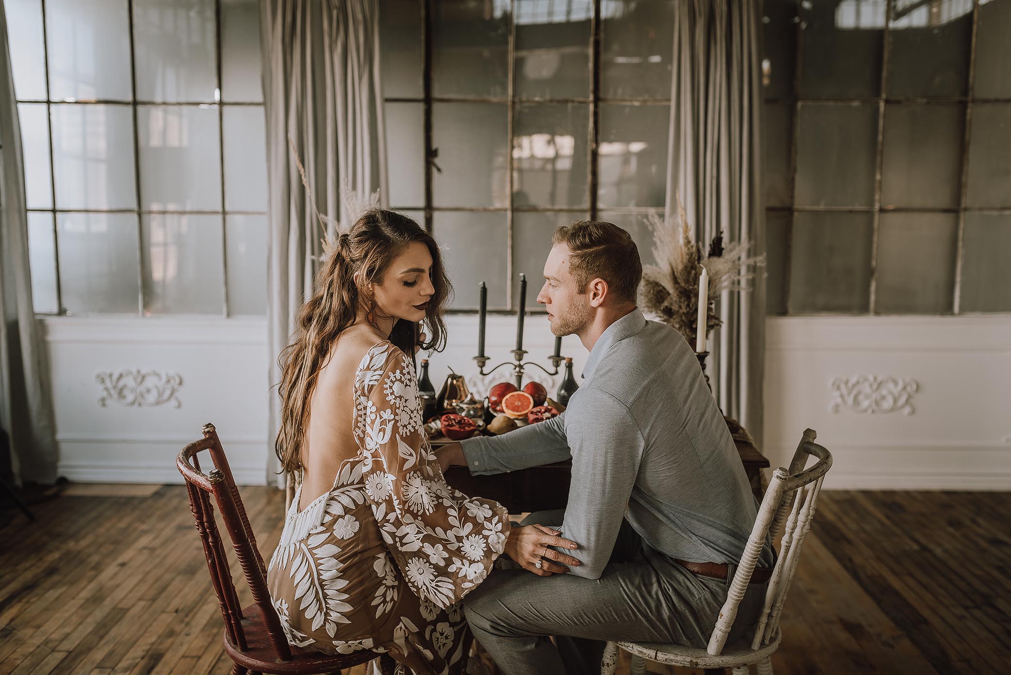 intimate loft elopement