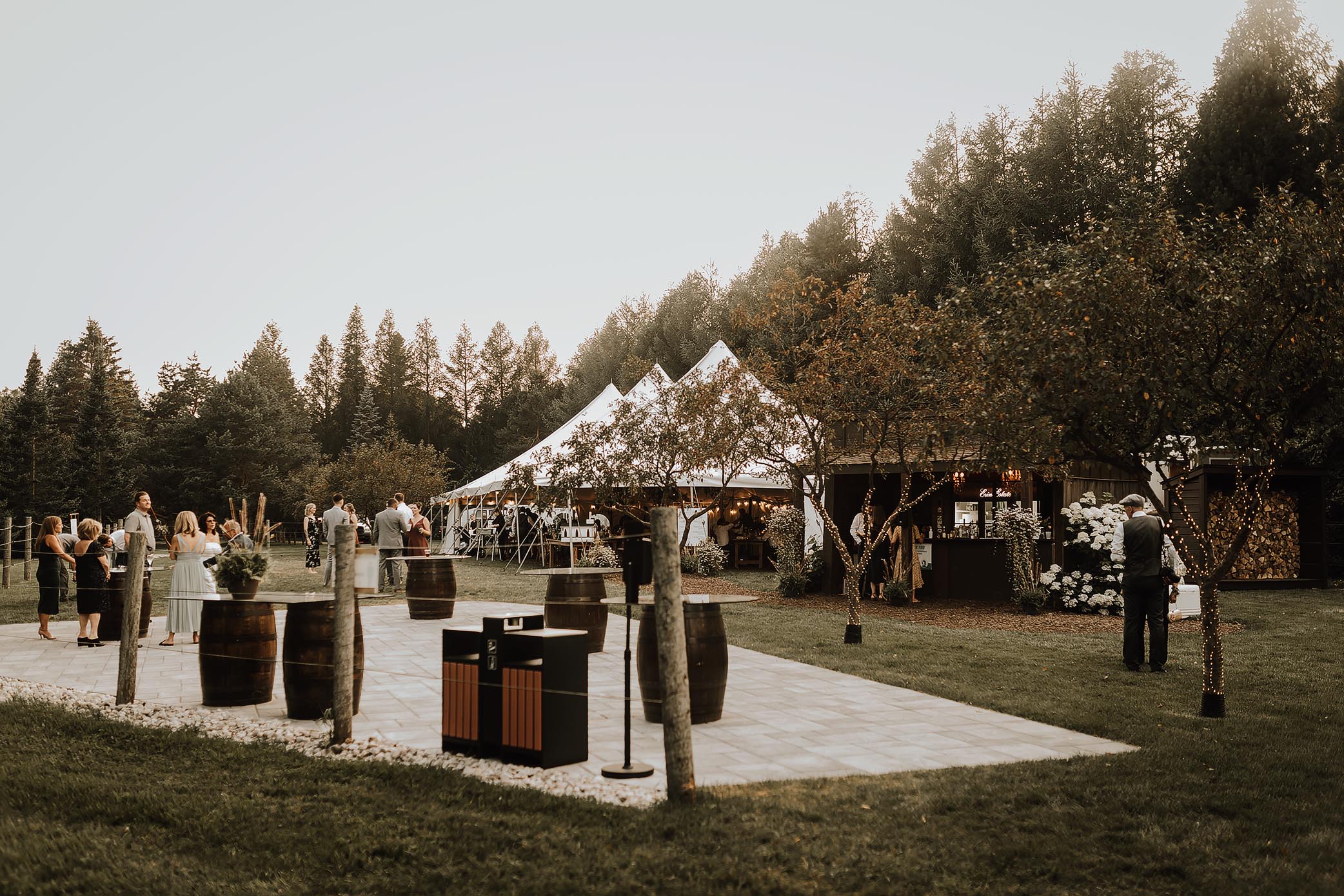 outdoor estate wedding